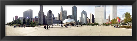 Framed Buildings in a city, Millennium Park, Chicago, Illinois, USA Print