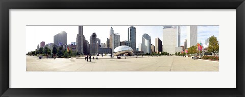 Framed Buildings in a city, Millennium Park, Chicago, Illinois, USA Print