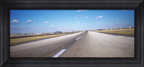 Framed Runway at an airport, Philadelphia Airport Print