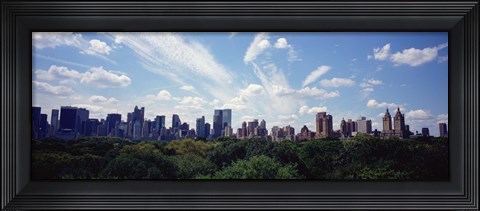 Framed Skyscrapers In A City, Manhattan, NYC, New York City, New York State, USA Print