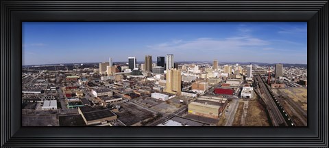 Framed Aerial view of a city, Birmingham, Alabama, USA Print