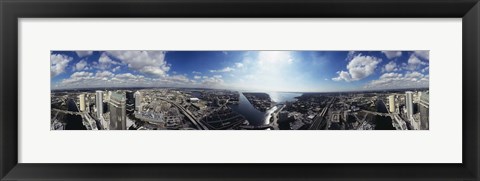 Framed 360 degree view of a city, Tampa, Hillsborough County, Florida, USA Print