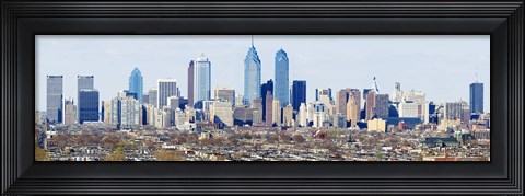 Framed Philadelphia skyline, Pennsylvania, USA Print