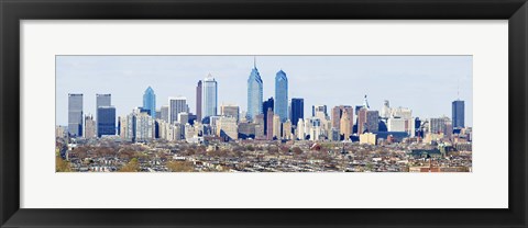 Framed Philadelphia skyline, Pennsylvania, USA Print