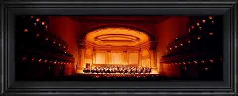 Framed Performers on a stage, Carnegie Hall, New York City, New York state, USA Print