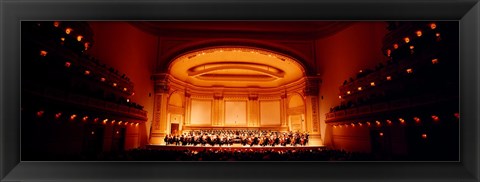 Framed Performers on a stage, Carnegie Hall, New York City, New York state, USA Print