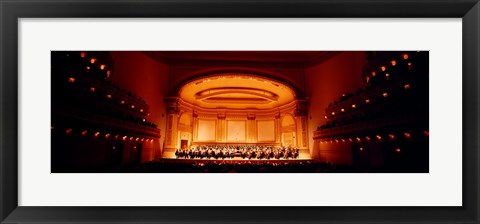 Framed Performers on a stage, Carnegie Hall, New York City, New York state, USA Print