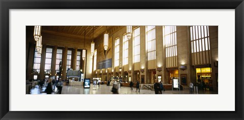 Framed Group of people at a station, Philadelphia, Pennsylvania, USA Print