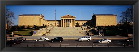 Framed Facade of an art museum, Philadelphia Museum Of Art, Philadelphia, Pennsylvania, USA Print