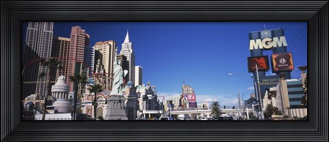 Framed Buildings in a city, The Strip, Las Vegas, Nevada, USA Print