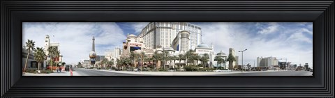 Framed Clouds over buildings in a city, Digital Composite of the Las Vegas Strip, Las Vegas, Nevada, USA Print