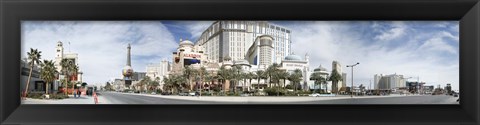 Framed Clouds over buildings in a city, Digital Composite of the Las Vegas Strip, Las Vegas, Nevada, USA Print