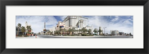 Framed Clouds over buildings in a city, Digital Composite of the Las Vegas Strip, Las Vegas, Nevada, USA Print