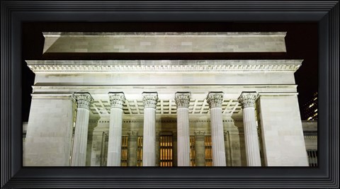 Framed Low angle view of a building, 30th Street Station, Schuylkill River, Philadelphia, Pennsylvania, USA Print