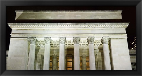 Framed Low angle view of a building, 30th Street Station, Schuylkill River, Philadelphia, Pennsylvania, USA Print