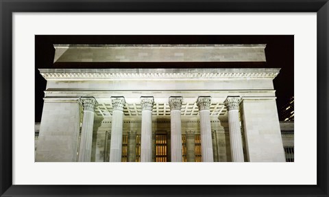 Framed Low angle view of a building, 30th Street Station, Schuylkill River, Philadelphia, Pennsylvania, USA Print