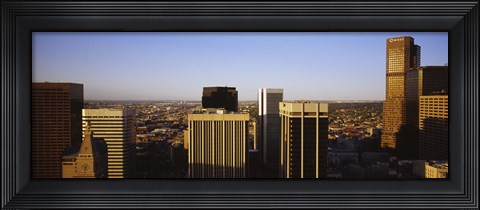 Framed Skyscrapers in a city, Denver, Colorado, USA Print