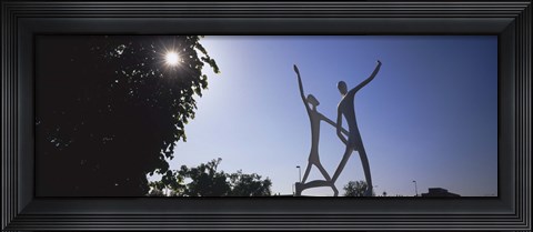 Framed Low angle view of sculptures, Colorado Convention Center, Denver, Colorado, USA Print