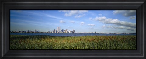 Framed Buildings at the waterfront, New Jersey, New York City, New York State, USA Print