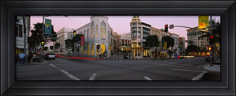 Framed Buildings in a city, Rodeo Drive, Beverly Hills, California, USA Print