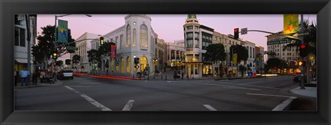 Framed Buildings in a city, Rodeo Drive, Beverly Hills, California, USA Print