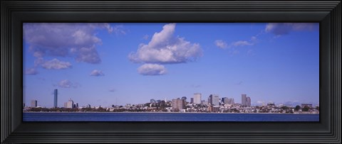 Framed City at the waterfront, Boston, Massachusetts, USA Print