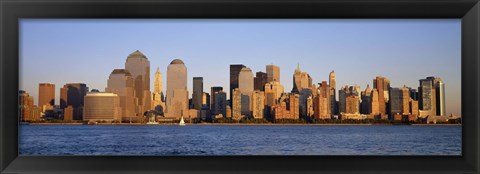Framed Daytime View of NYC from the Waterfront Print