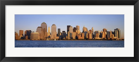 Framed Daytime View of NYC from the Waterfront Print