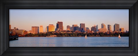 Framed Boston, Massachusetts skyline Print