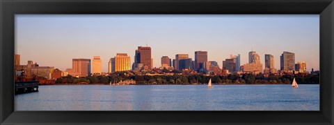 Framed Boston, Massachusetts skyline Print