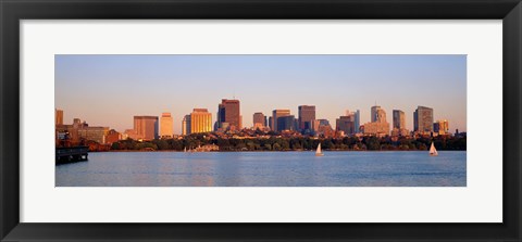 Framed Boston, Massachusetts skyline Print