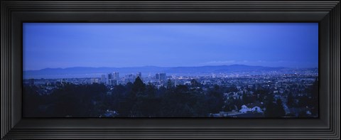 Framed High angle view of buildings in a city, Oakland, California, USA Print