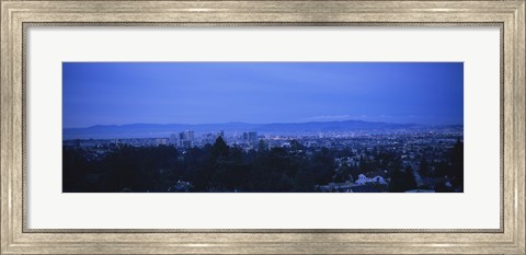 Framed High angle view of buildings in a city, Oakland, California, USA Print