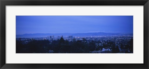 Framed High angle view of buildings in a city, Oakland, California, USA Print