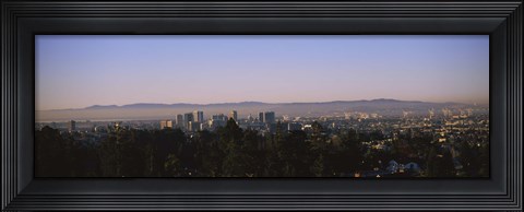 Framed High angle view of a cityscape, Oakland, California, USA Print