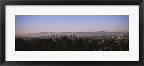 Framed High angle view of a cityscape, Oakland, California, USA Print