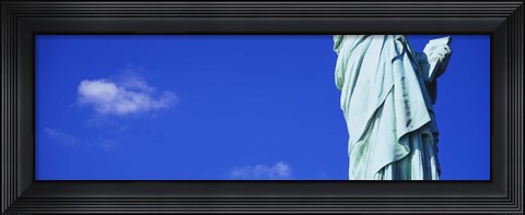 Framed Mid section view of a statue, Statue of Liberty, Liberty State Park, Liberty Island, New York City, New York State, USA Print