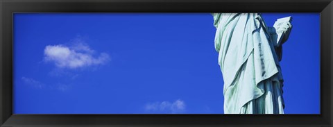Framed Mid section view of a statue, Statue of Liberty, Liberty State Park, Liberty Island, New York City, New York State, USA Print