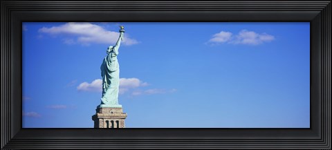 Framed Low angle view of a statue, Statue of Liberty, Liberty State Park, Liberty Island, New York City, New York State, USA Print
