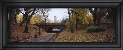 Framed Bridge in a park, Central Park, Manhattan, New York City, New York State, USA Print