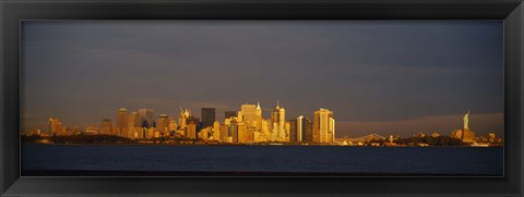 Framed New York and Statue of Liberty Print