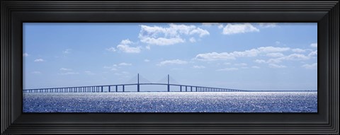 Framed Sunshine Skyway Bridge, Tampa Bay, Florida Print