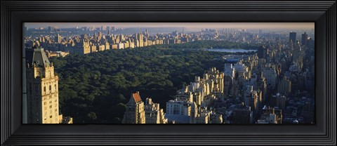 Framed Central Park and Manhattan, New York City Print