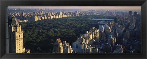 Framed Central Park and Manhattan, New York City Print