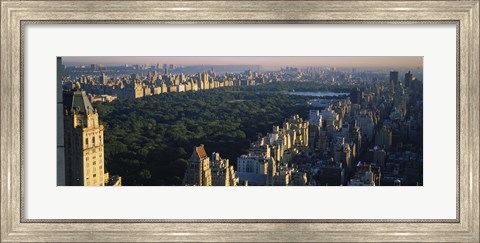 Framed Central Park and Manhattan, New York City Print