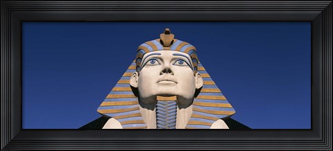 Framed Low angle view of a sphinx, Luxor Hotel Sphinx, Las Vegas, Nevada, USA Print