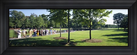 Framed Tourists at a memorial, Vietnam Veterans Memorial, Washington DC, USA Print