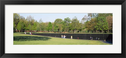 Framed Tourists standing in front of a monument, Vietnam Veterans Memorial, Washington DC, USA Print