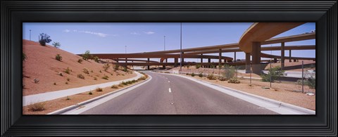 Framed Road passing through a landscape, Phoenix, Arizona, USA Print