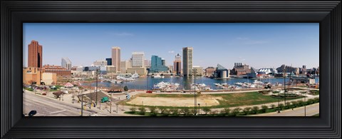 Framed Baltimore, Maryland skyline Print